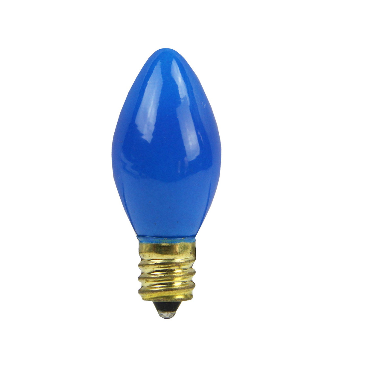 Pack of 25 Opaque C7 Blue Christmas Replacement Bulbs