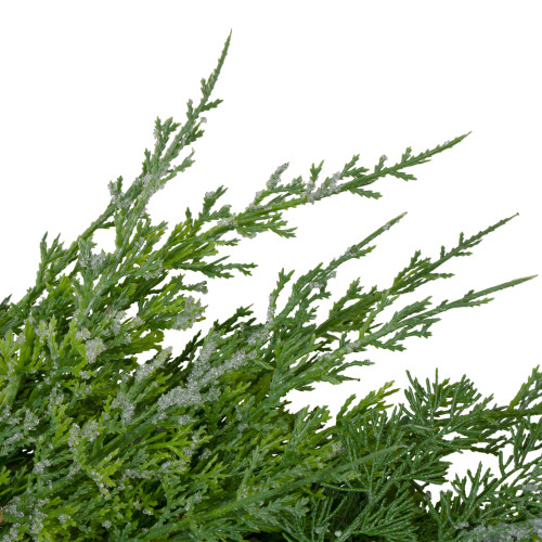 Real Touch?? Frosted Cedar and Pinecone Artificial Christmas Wreath - 26" - Unlit