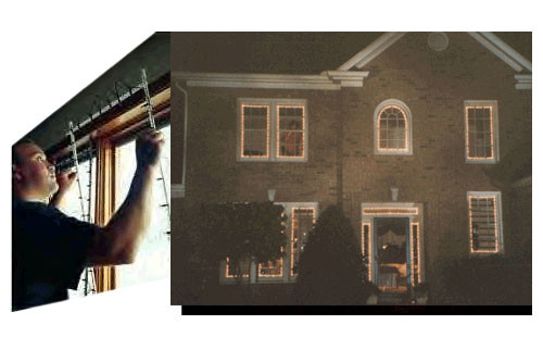 The Window Wonder for Christmas Lights Display - Adjustable 4 Rod Pack