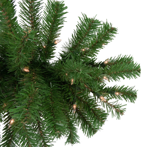 Pre-Lit Dorchester Pine Artificial Christmas Swag - 28" - Clear Lights