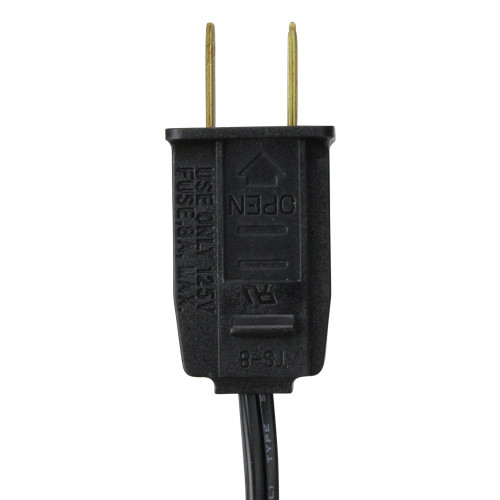 Commercial Grade C9 Christmas Light Socket Set - 25' - Black Wire