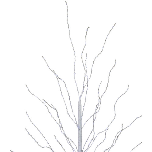 5' LED Lighted White Birch Christmas Twig Tree - Cool White Lights