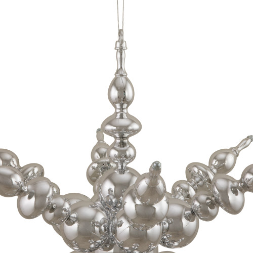 Shatterproof 3D Sunburst Snowflake Commercial Christmas Ornament - 24" - Silver