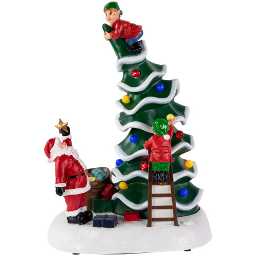 LED Lighted Animated and Musical Santa's Helpers Christmas Decoration - 12"