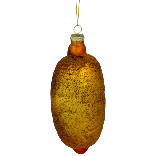 6" Hot Dog with All the Fixings Glass Christmas Ornament