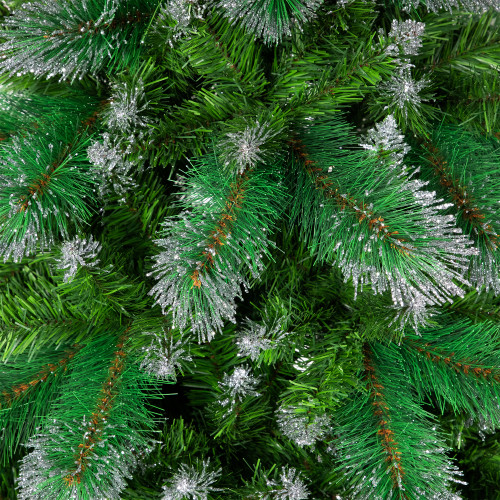 Two-Tone Spruce Pine Glitter Tip Medium Artificial Christmas Tree - 6' - Unlit