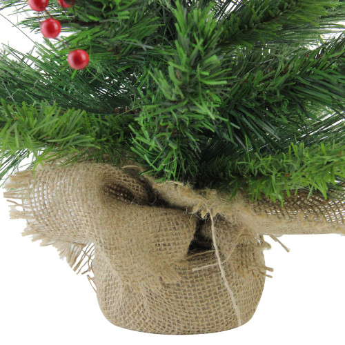 Mixed Cashmere Berry Pine Medium Artificial Christmas Tree - 24" - Unlit