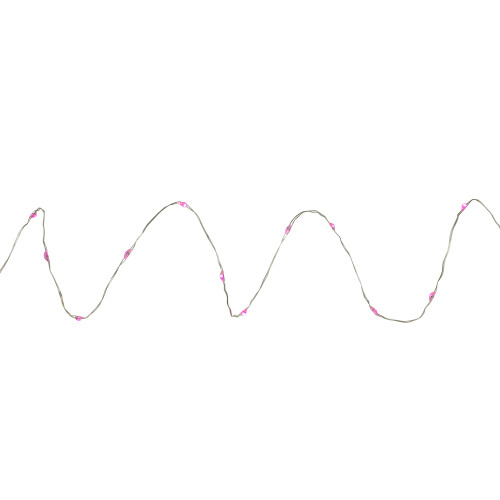 20-Count Pink LED Micro Fairy Christmas Lights - 6ft, Copper Wire