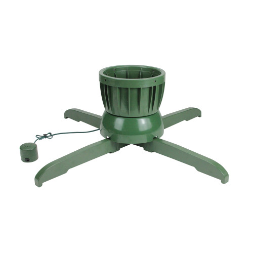 24" Green Musical Rotating Christmas Tree Stand - For Live Trees