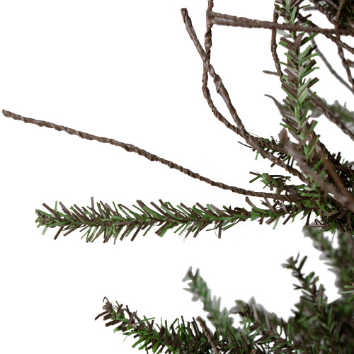 3' Warsaw Two-Tone Twig Artificial Christmas Tree - Unlit