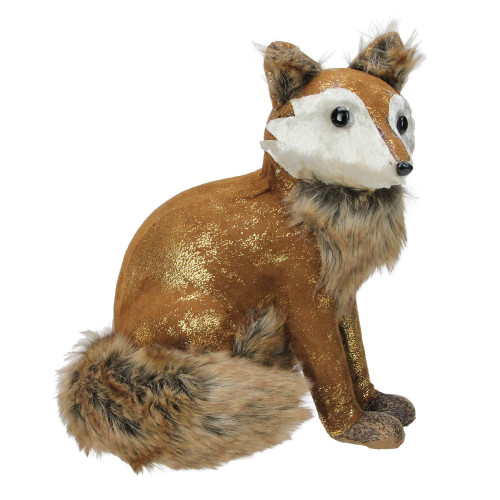 Plush Sitting Fox Figure Animal Decoration - 10.25"
