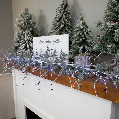 6' Lighted Christmas Garland with Jingle Bells - Cool White Lights