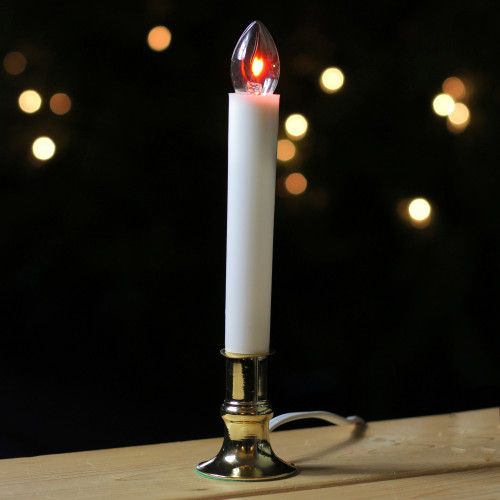 Single Flicker Flame Christmas Candle Lamp - 8.75"