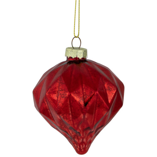 Shiny and Matte Finish Christmas Glass Ball Ornaments - 3" (80mm) - Red - 9ct