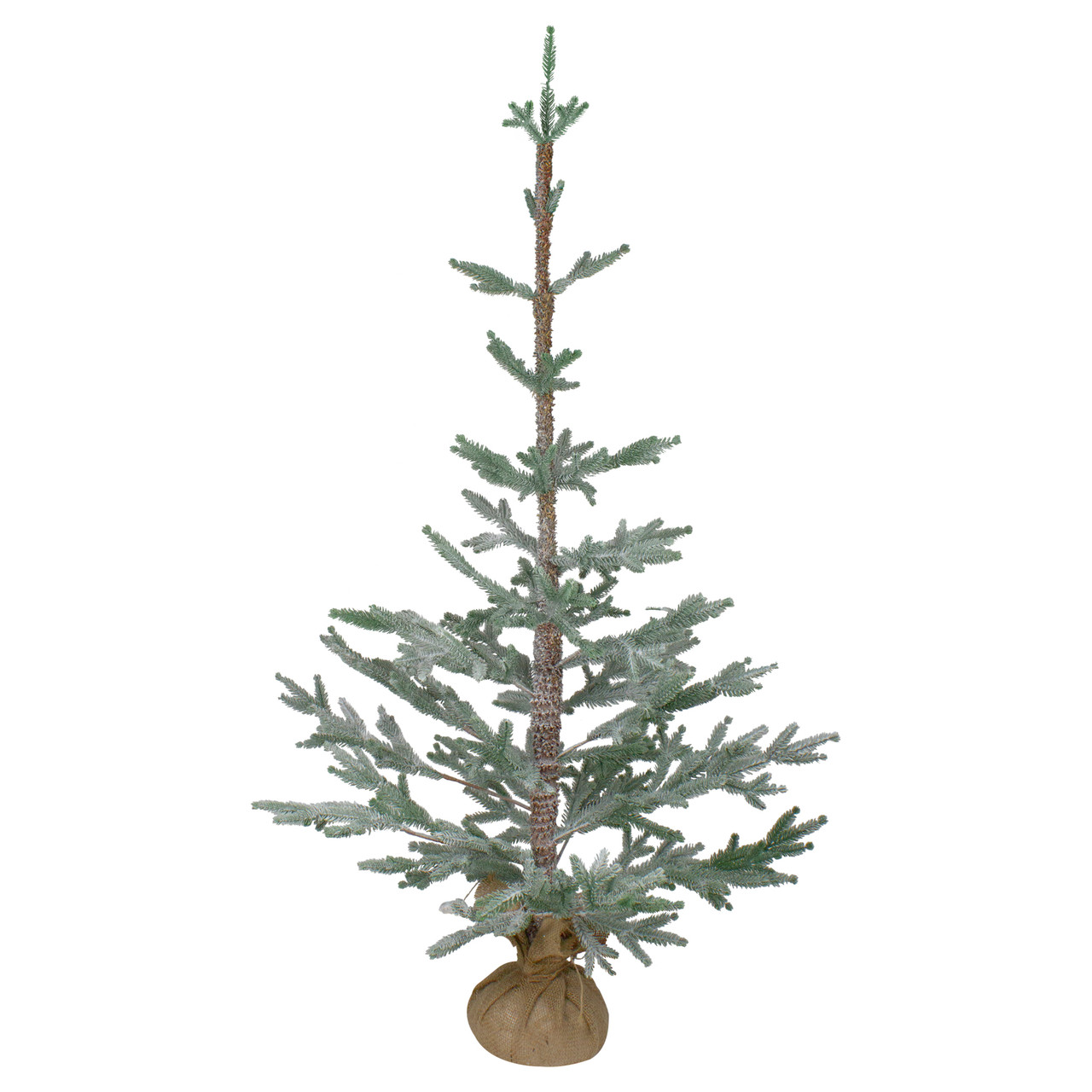 4' Snow Covered Frosted Pine Artificial Christmas Tree with Jute Base �C Unlit