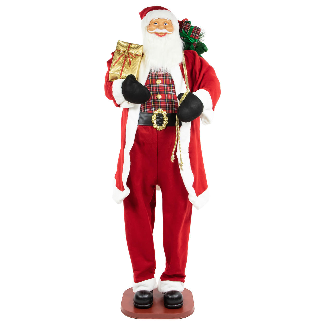 72" Country Santa Claus Standing Christmas Figure