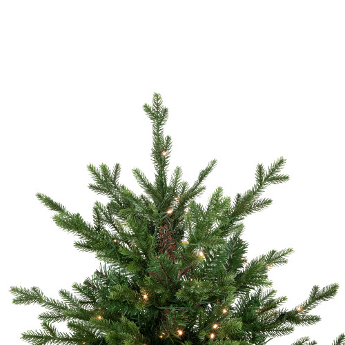 Real Touch?? Pre-Lit Potted Deluxe Russian Pine Artificial Christmas Tree - 4' - Warm White LED Lights