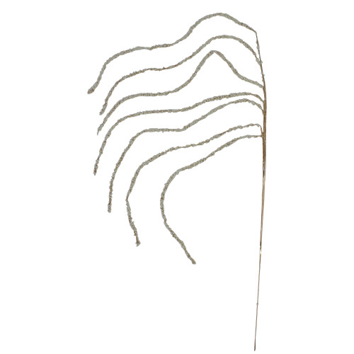 Artificial Beaded Weeping Twig Christmas Spray - 25" - Cream