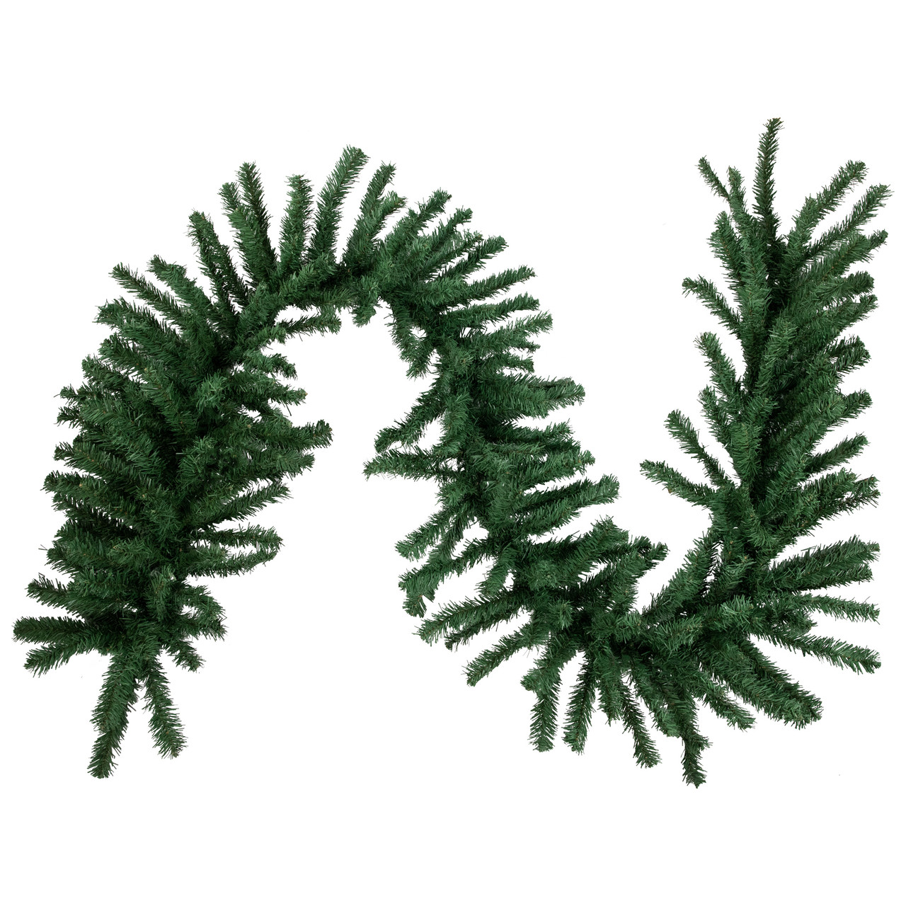 9' x 20" Green Artificial Pine Christmas Garland, Unlit