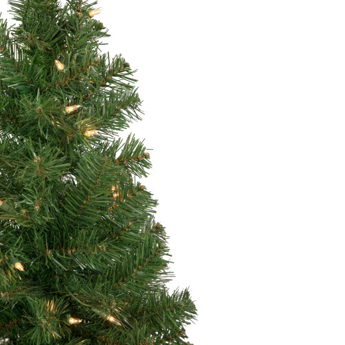 3' Pre-Lit Oakridge Noble Fir Artificial Christmas Tree, Clear Lights