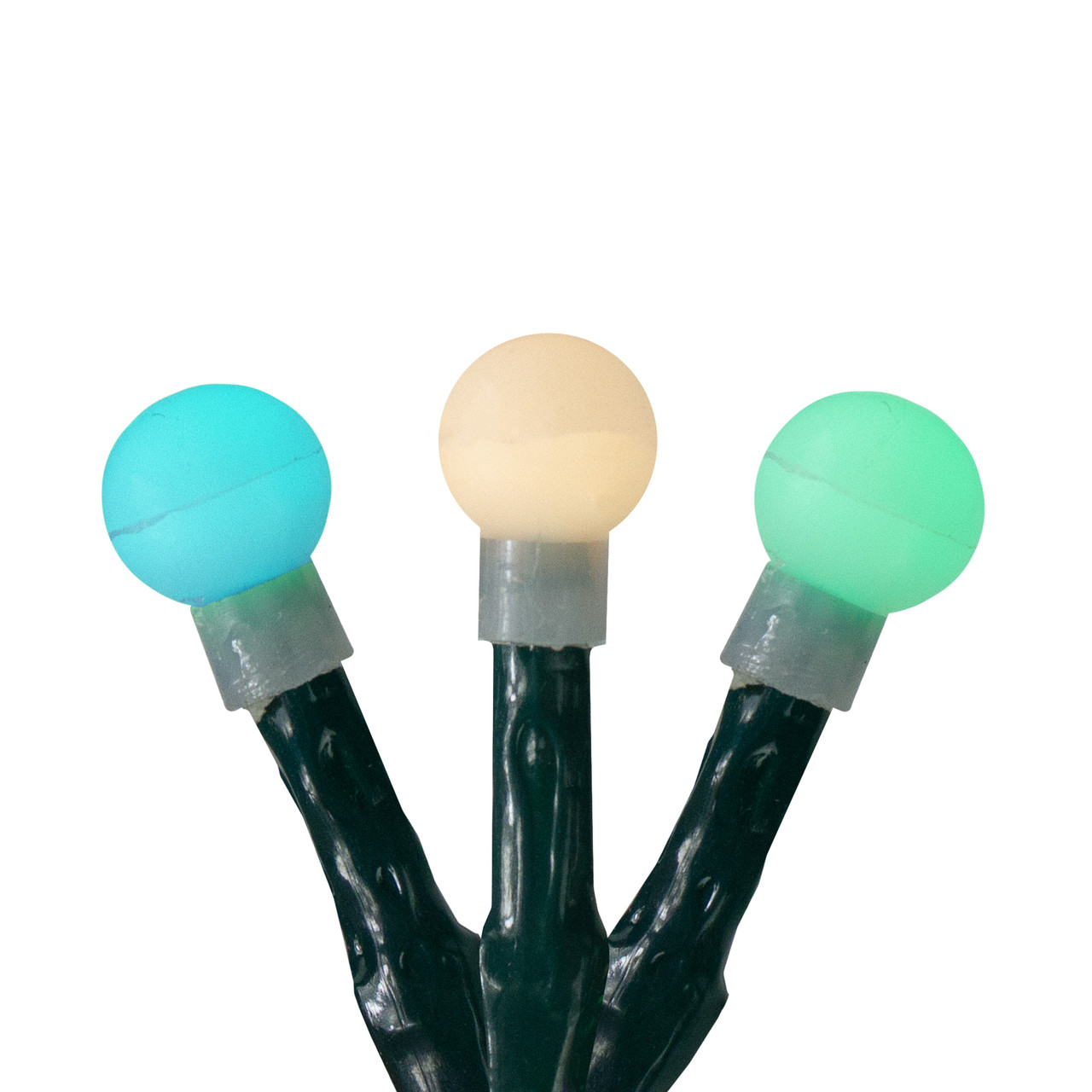 200 Multicolor LED G10 Berry Christmas Lights - 16.5 ft Green Wire