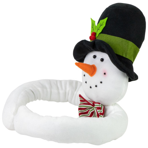 25" Plush Snowman Christmas Tree Topper, Unlit