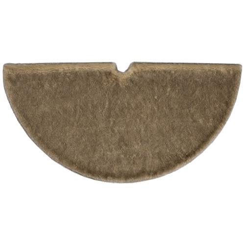 Faux Fur Christmas Tree Skirt - 48" - Brown