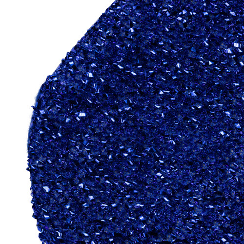 17" Blue and Silver Embroidered 'Diva' Christmas Stocking with Cuff