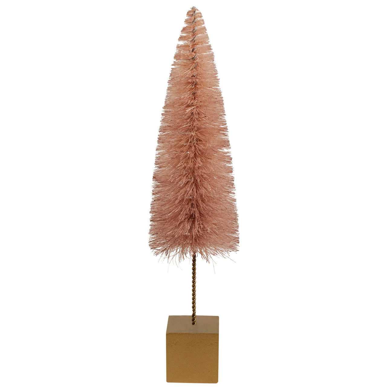 Sisal Christmas Tree Decoration- 14" - Brown