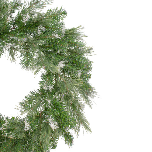 Snow Mountain Pine Artificial Christmas Wreath - 24" - Unlit