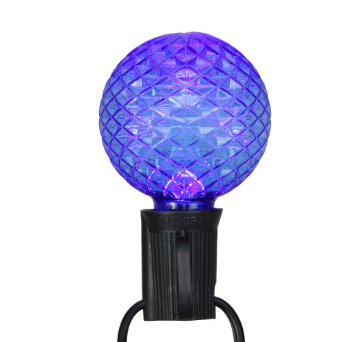 Pack of 25 Faceted LED G50 Multi-Color Christmas Replacement Bulbs