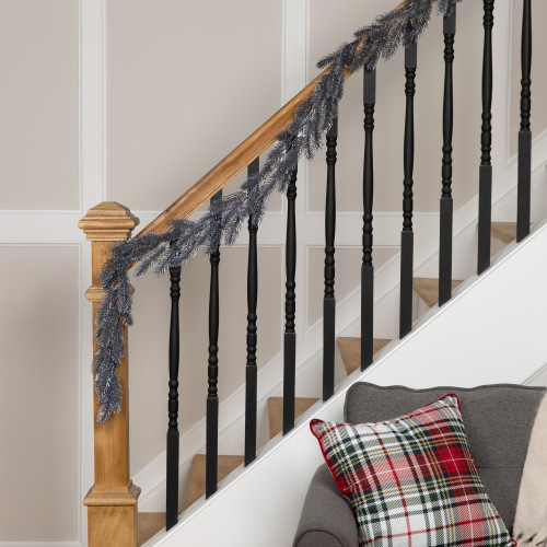 Glittery Pine Artificial Christmas Garland - 6' - Silver - Unlit