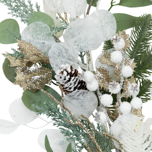 Mixed Winter Foliage Artificial Christmas Garland- 6' x 8" - Unlit