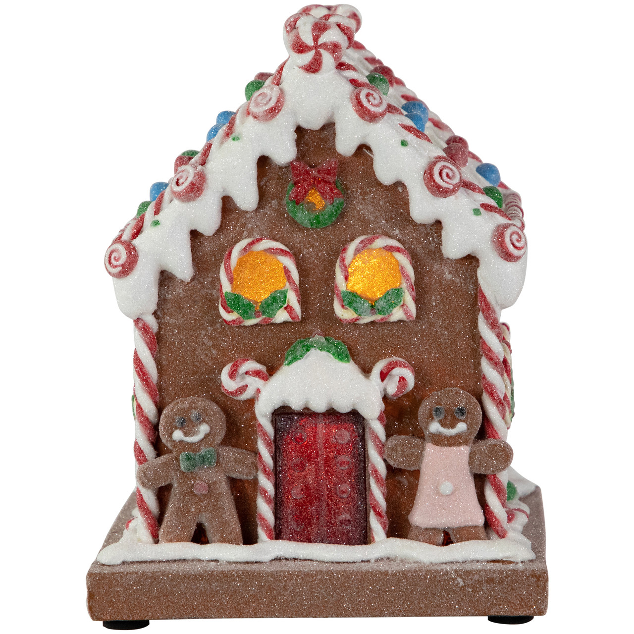 Pre-Lit LED Gingerbread Candy House Christmas Decoration - 7.5"