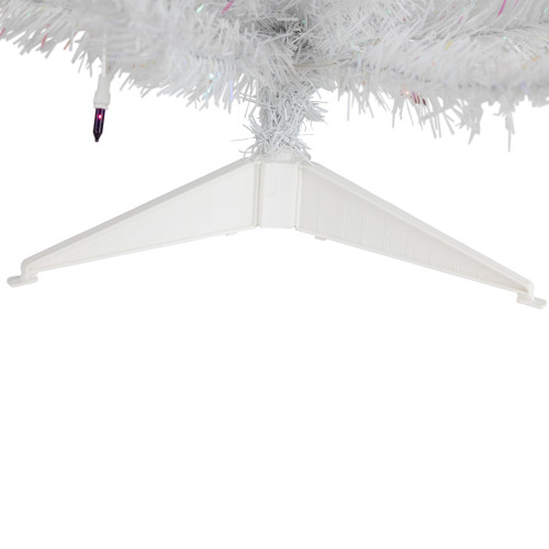 Pre-lit Medium White Pine Artificial Christmas Tree - 3' - Multi-Color Lights