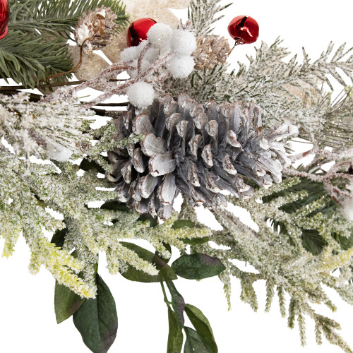 Frosted Pinecones and Berries Artificial Christmas Garland - 6' x 8" - Unlit