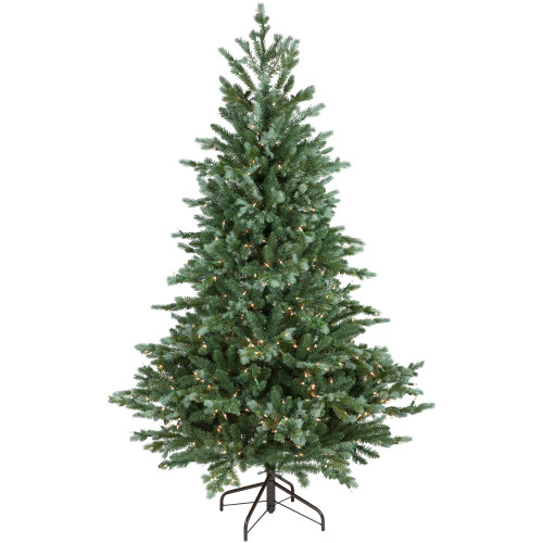 Real Touch?? Pre-Lit Medium Blue Spruce Artificial Christmas Tree - 6' - Clear Lights