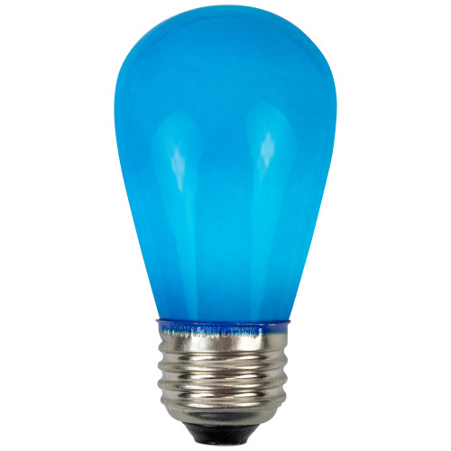 Pack of 25 Opaque LED S14 Blue Christmas Replacement Bulbs