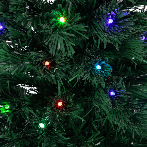 4' Pre-Lit LED Fiber Optic Artificial Christmas Tree with Color Changing Stars