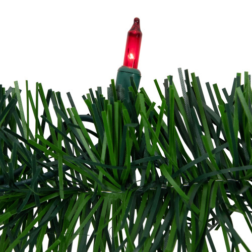 18' x 3" Pre-Lit Pine Two-tone Artificial Christmas Garland, Multicolor Lights