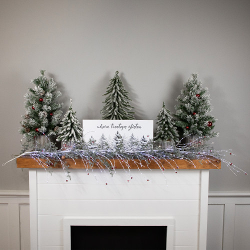 6' Lighted Christmas Garland with Jingle Bells - Cool White Lights