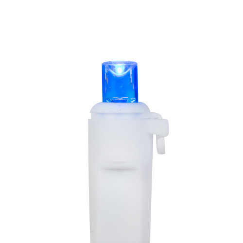 50-Count Blue and White LED Wide Angle Christmas Lights - 16.25 ft White Wire