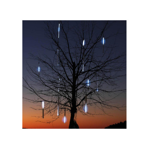 5-Piece Dripping Icicle Snowfall Christmas Light Tubes - 13.25 ft Clear Wire