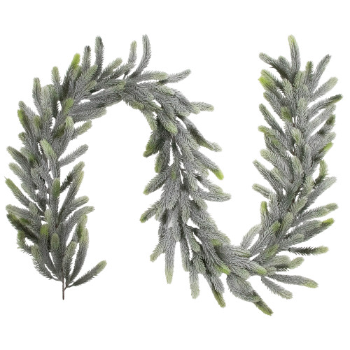 Frosted Pine Artificial Christmas Garland - 6' - Unlit