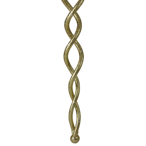 8.5" Gold Spiral Icicle Hanging Christmas Ornament