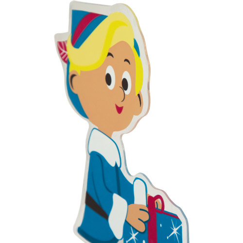 7" Hermey with Christmas Present Double Sided Gel Window Cling Decoration