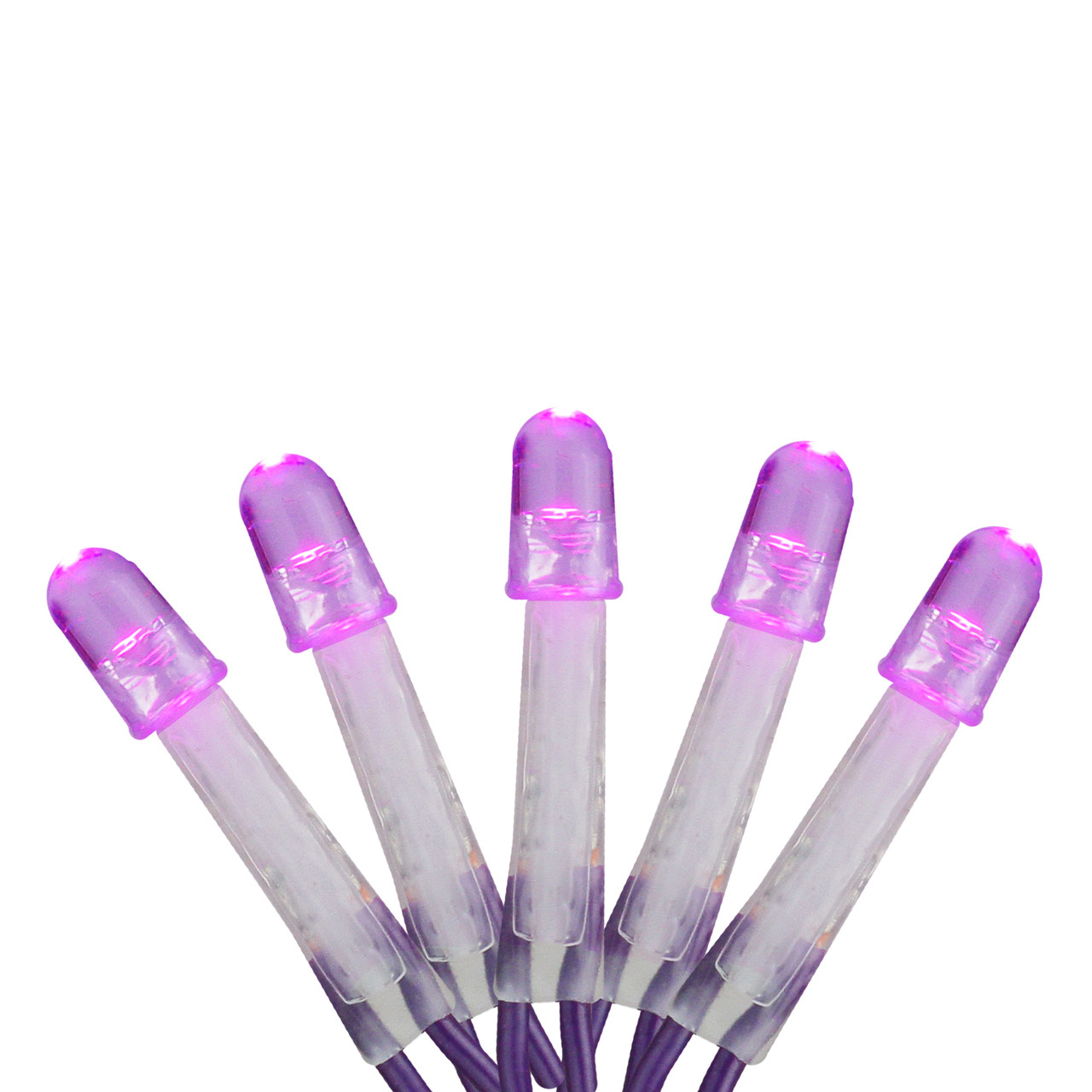 2' x 8' Purple LED Tree Trunk Wrap Christmas Net Lights - Purple Wire