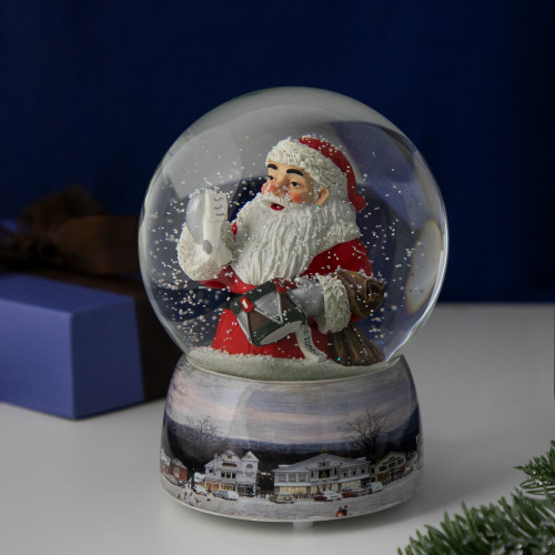 6.5" Norman Rockwell 'A Drum For Tommy' Christmas Snow Globe