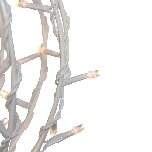 13" LED Lighted Christmas Hanging Ball Decoration �C Warm White Lights