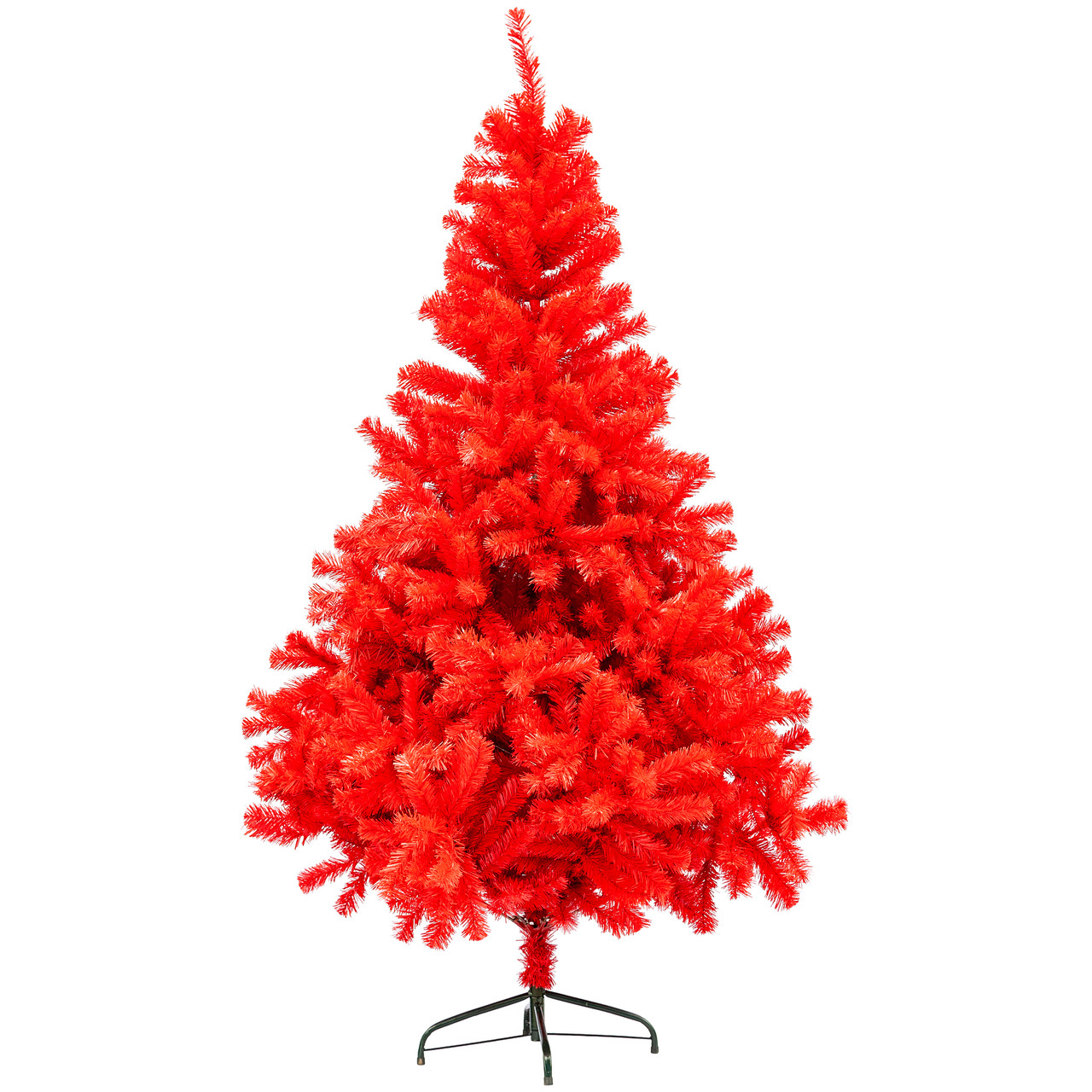 6' Scarlett Red Pine Artificial Christmas Tree, Unlit